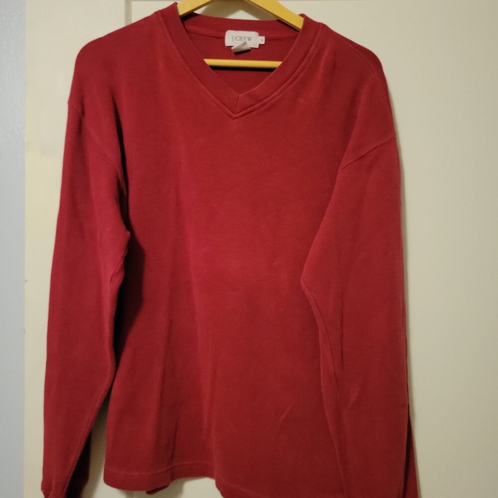 J Crew Red Crewneck (M)